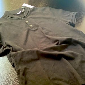 Black Short Sleeve Collar Shirt